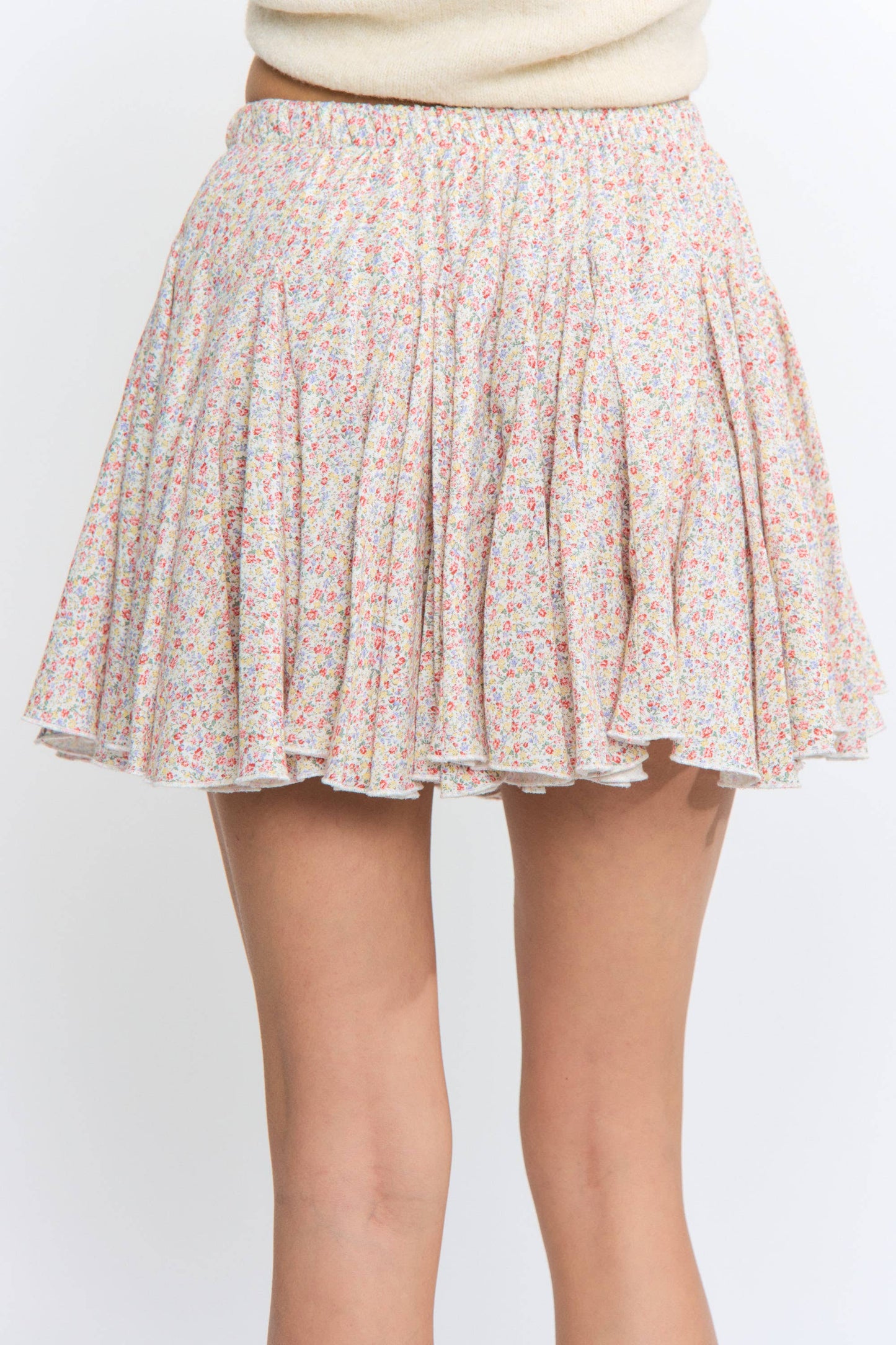 Floral Flirty Summer Mini Skirt