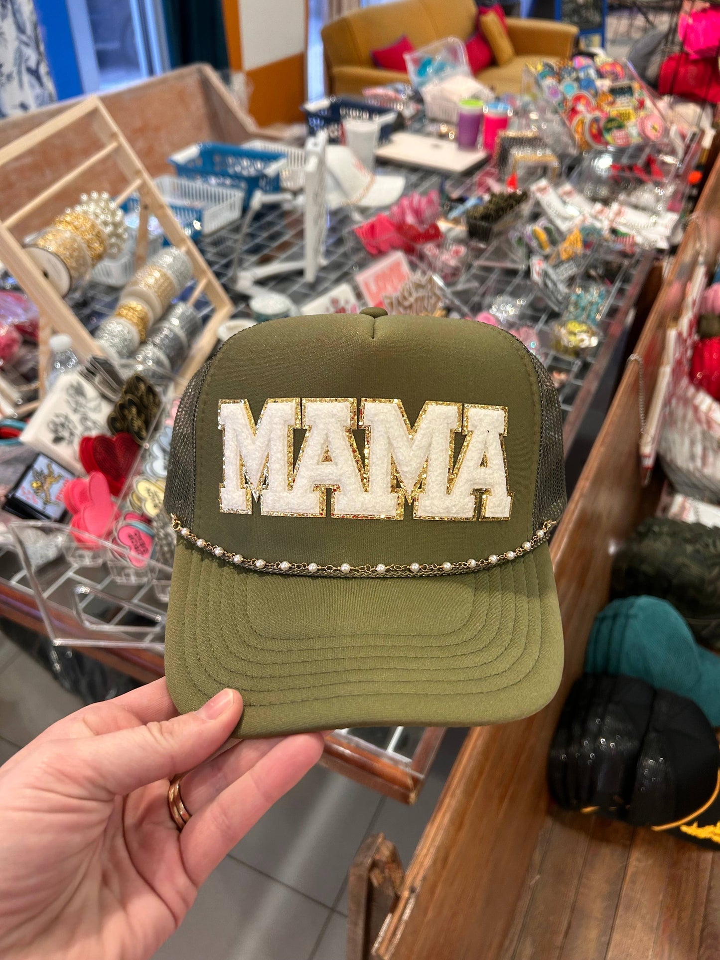 Dainty Pearl Trucker Hat Chain