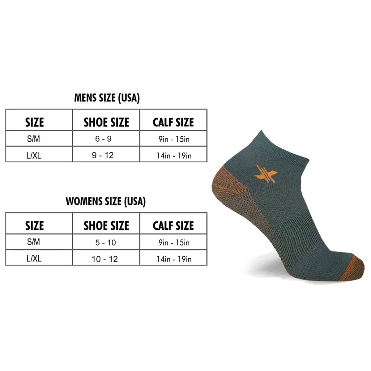 COPPER-INFUSED ANKLE SOCKS