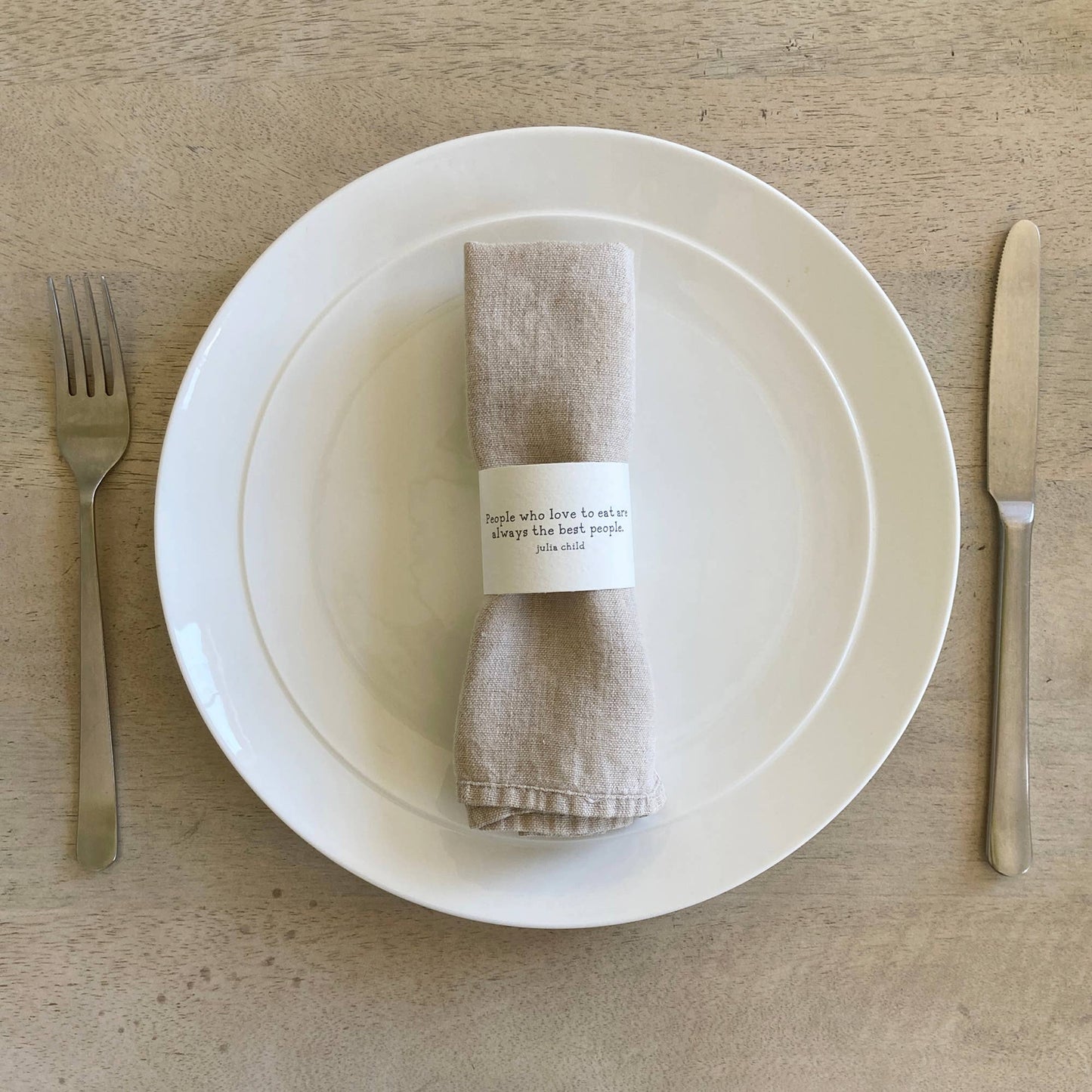 Quote Napkin Rings for Table Setting