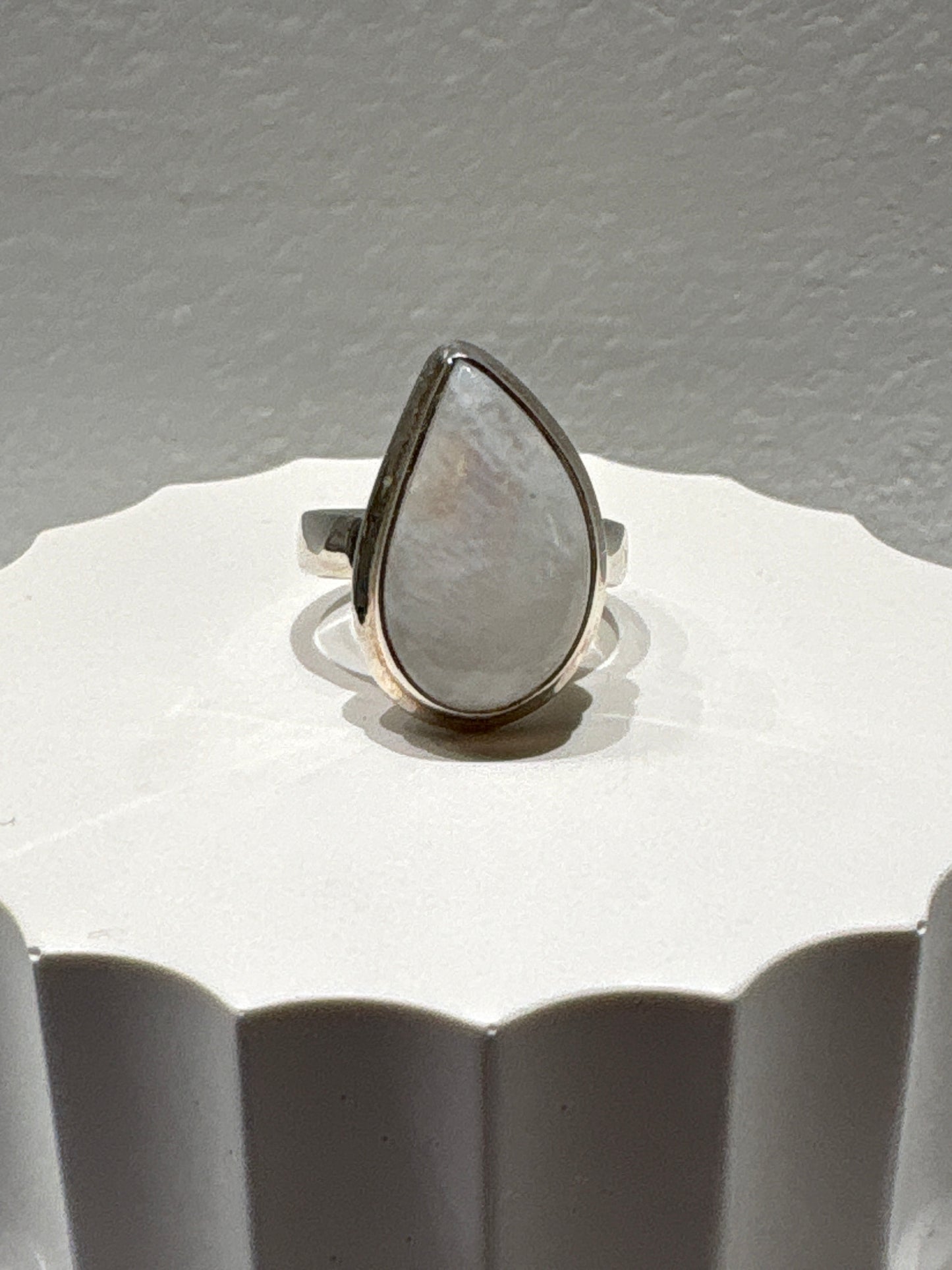 Moonstone Sterling Silver Ring Size 5
