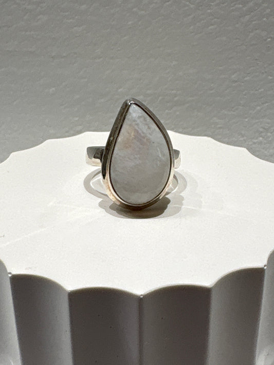 Moonstone Sterling Silver Ring Size 5