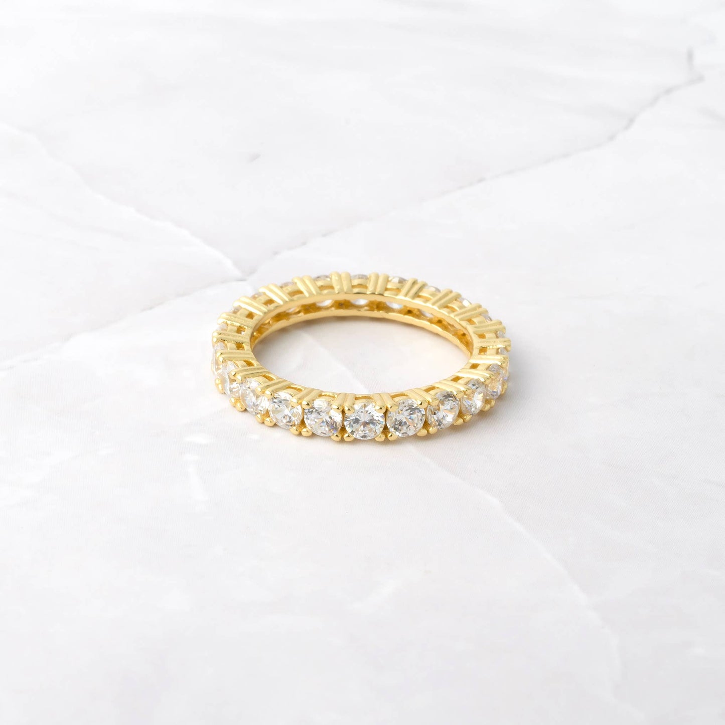 Eternity CZ Diamond Stacking Ring