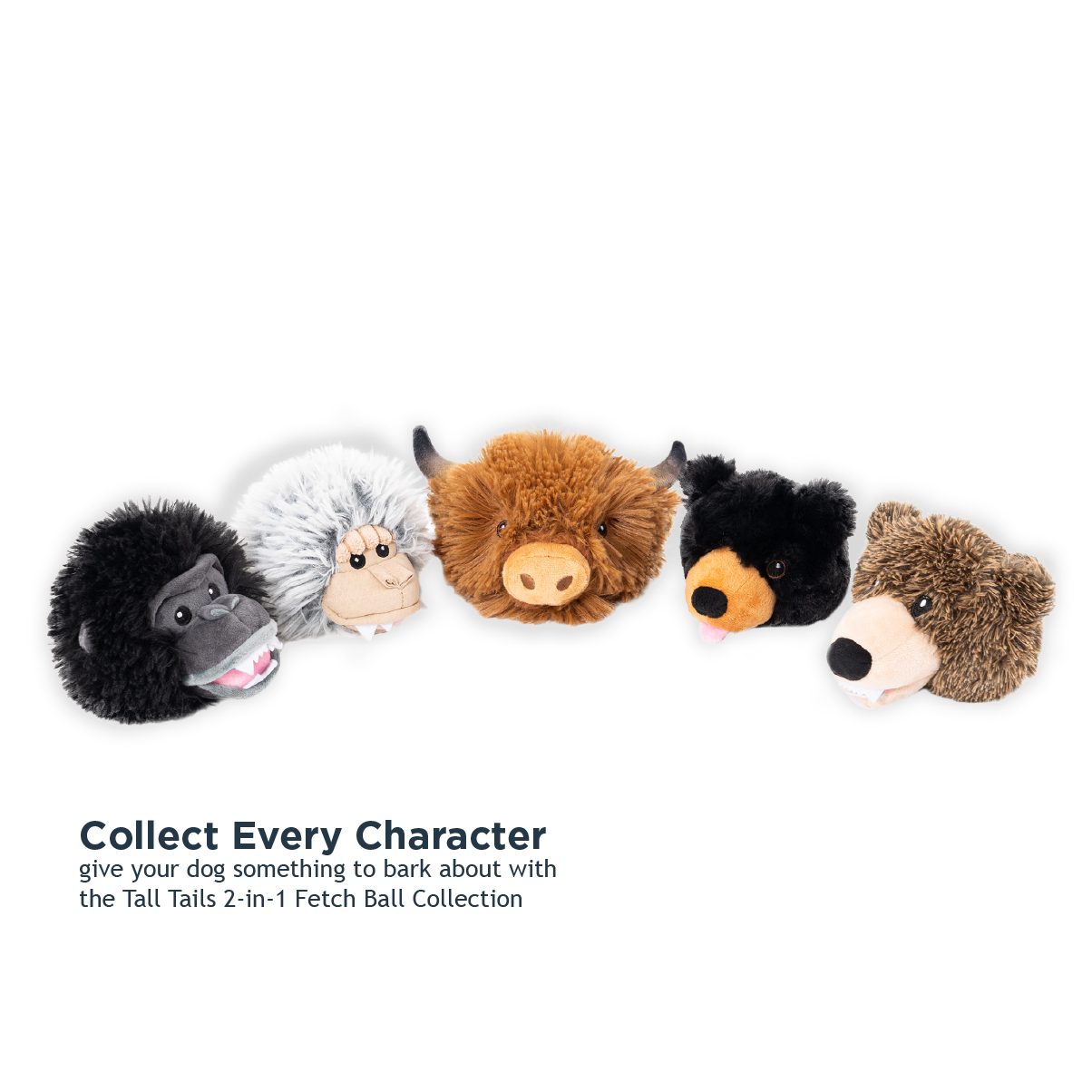 Yeti 2-in-1 Fetch Ball Eco Dog Toy
