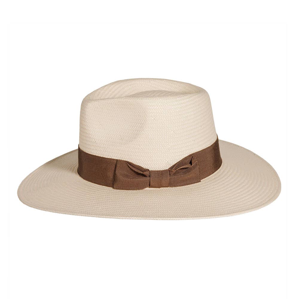 Straw Outback Wide Brim Sun Hat - Lennox Fedora