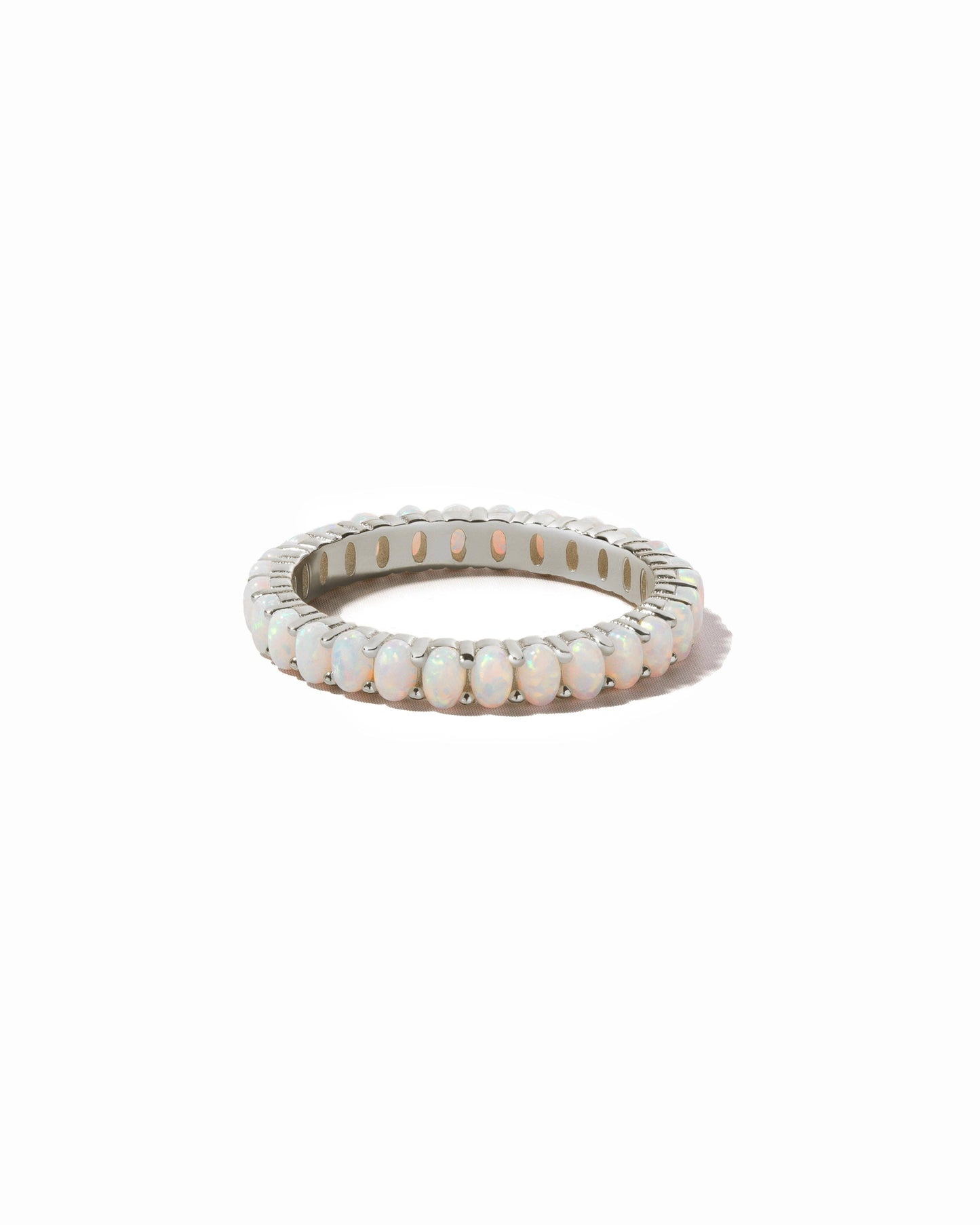Opal Gold Eternity Ring