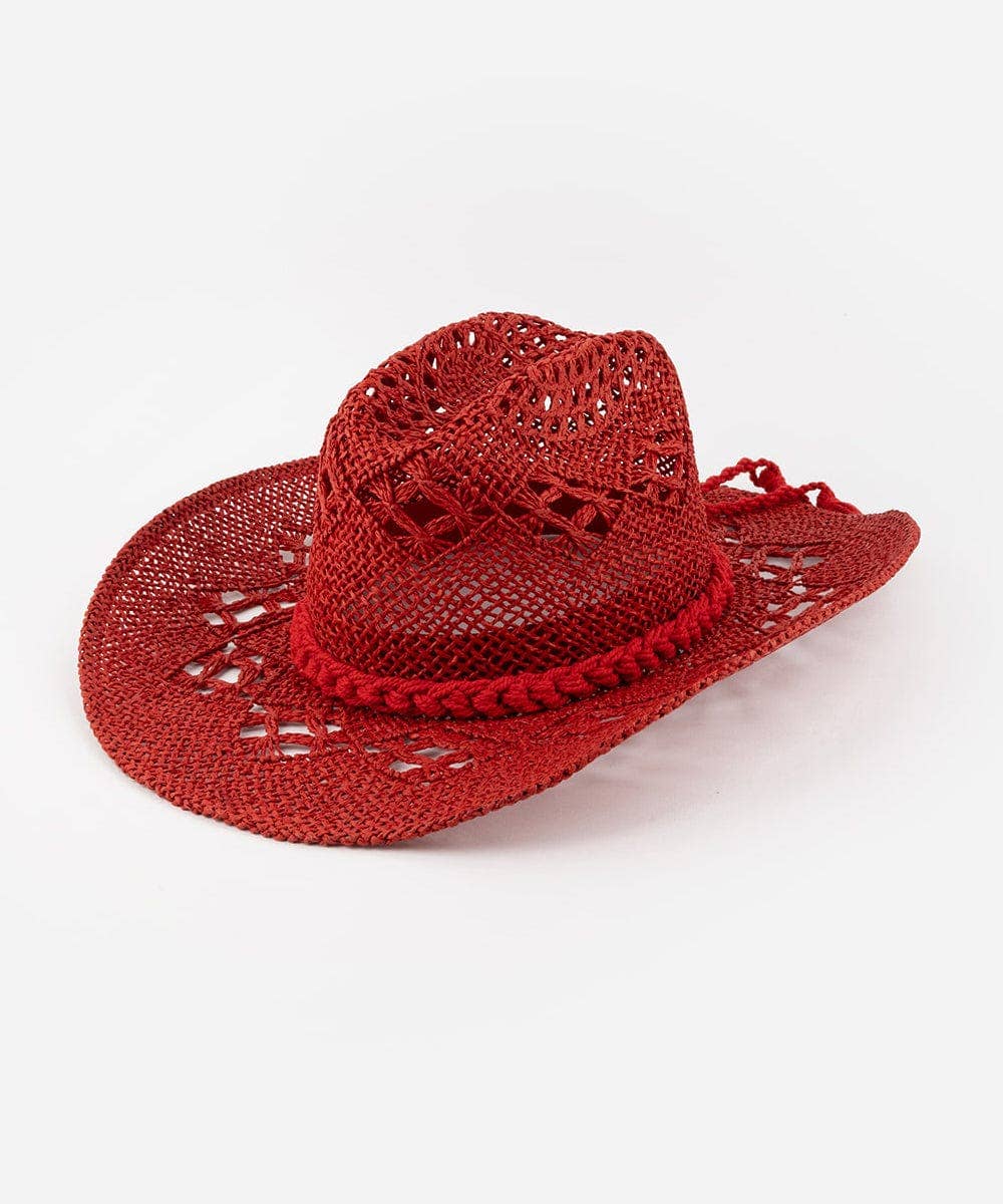 Remy Vented Straw Cowboy Hat by GiGi Pip