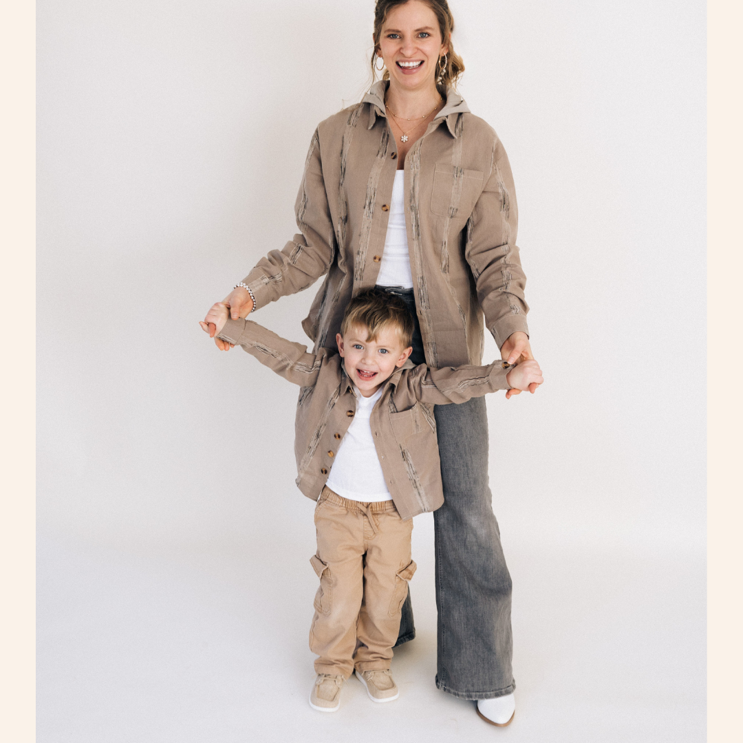 Hooded Embroidered Shirts - Adult - Mama and Me Matching