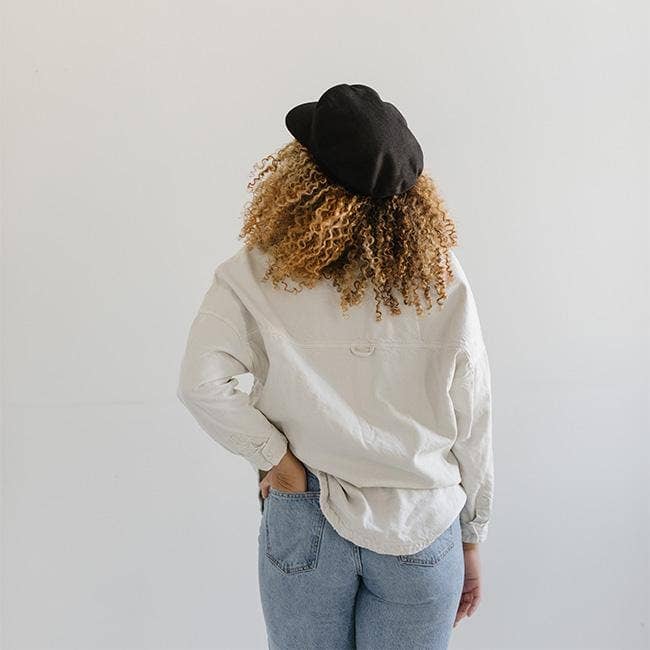 Linen Newsboy Cap by GiGi Pip