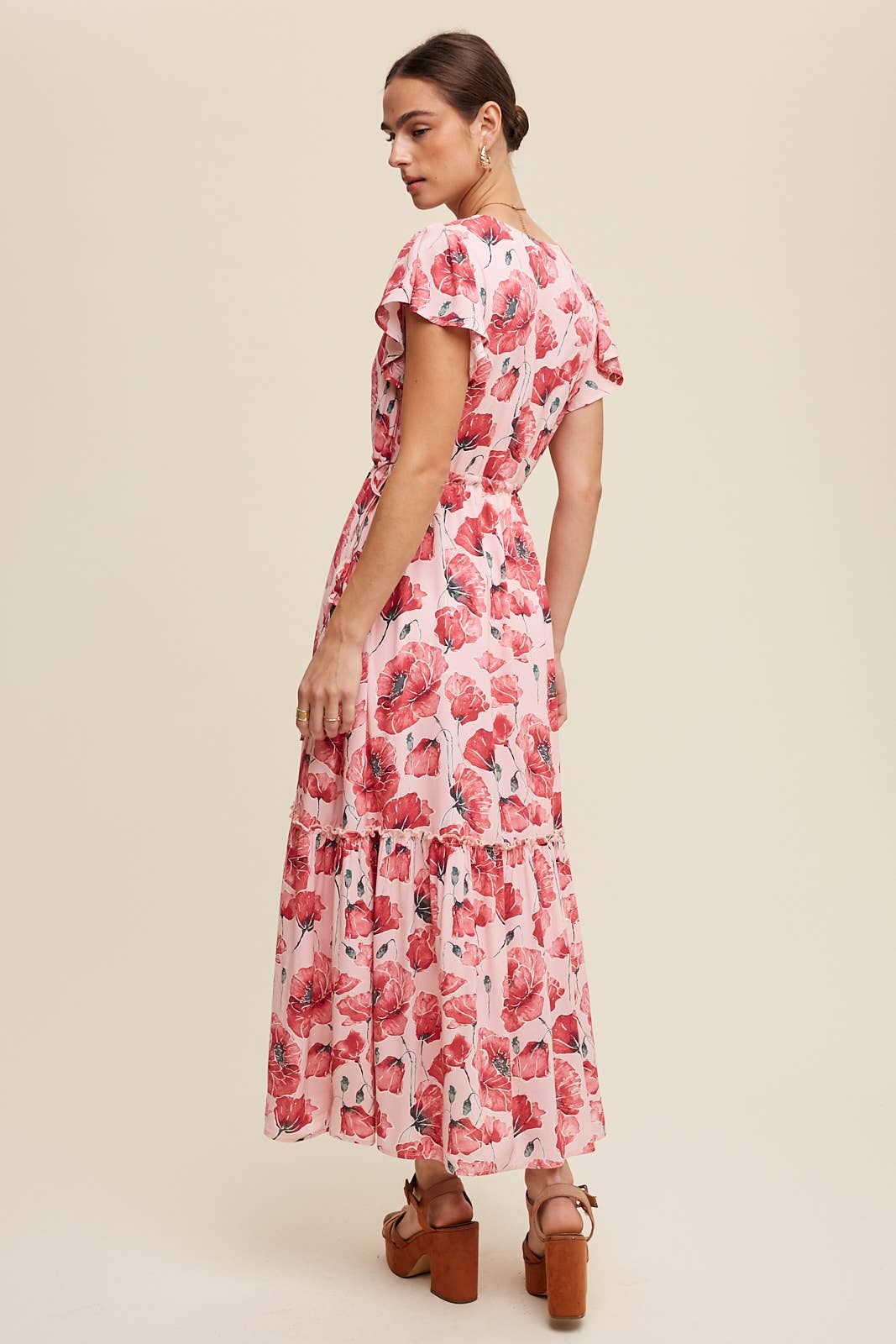 Poppy Floral Tiered Maxi Dress