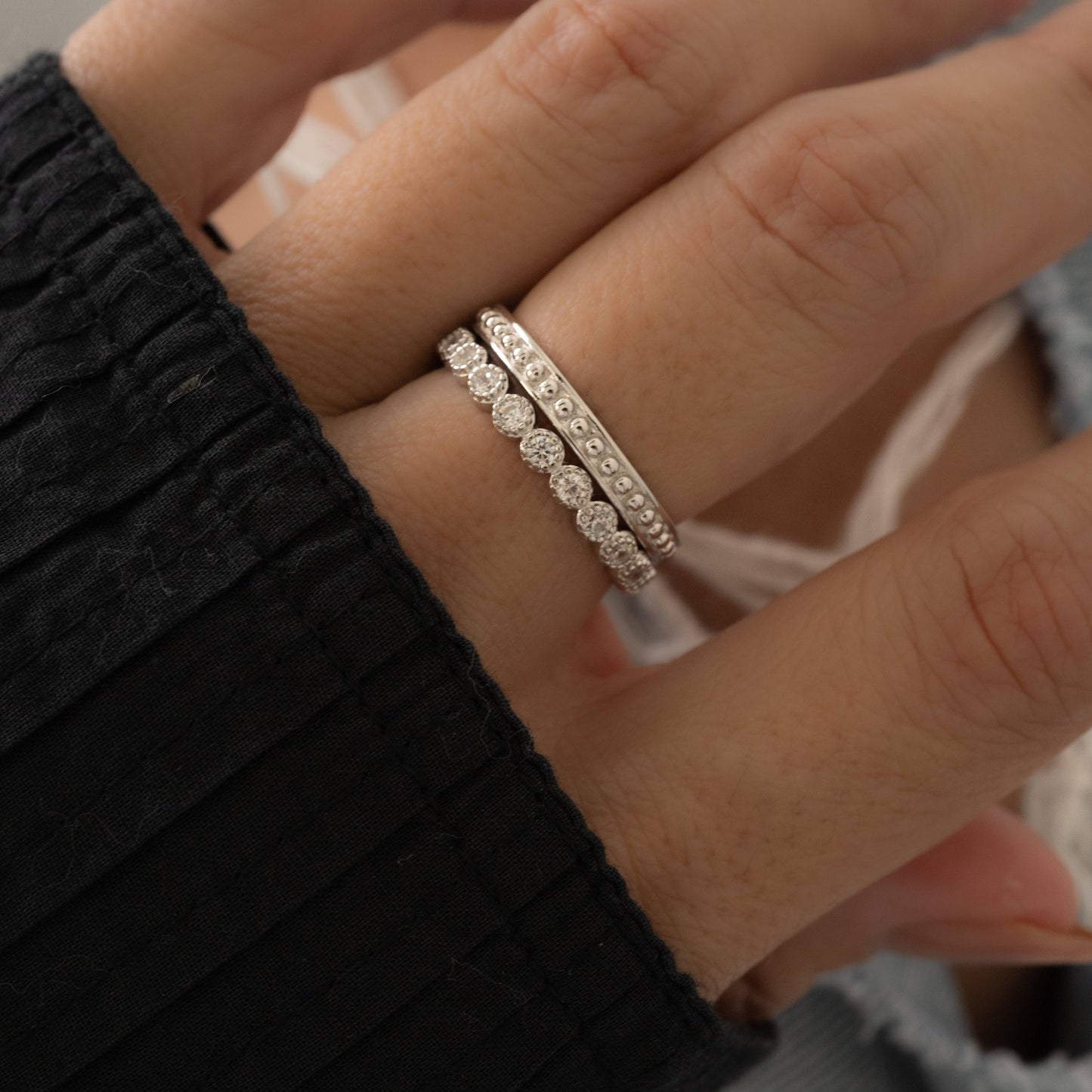 Stacking Sterling Silver Ring Set