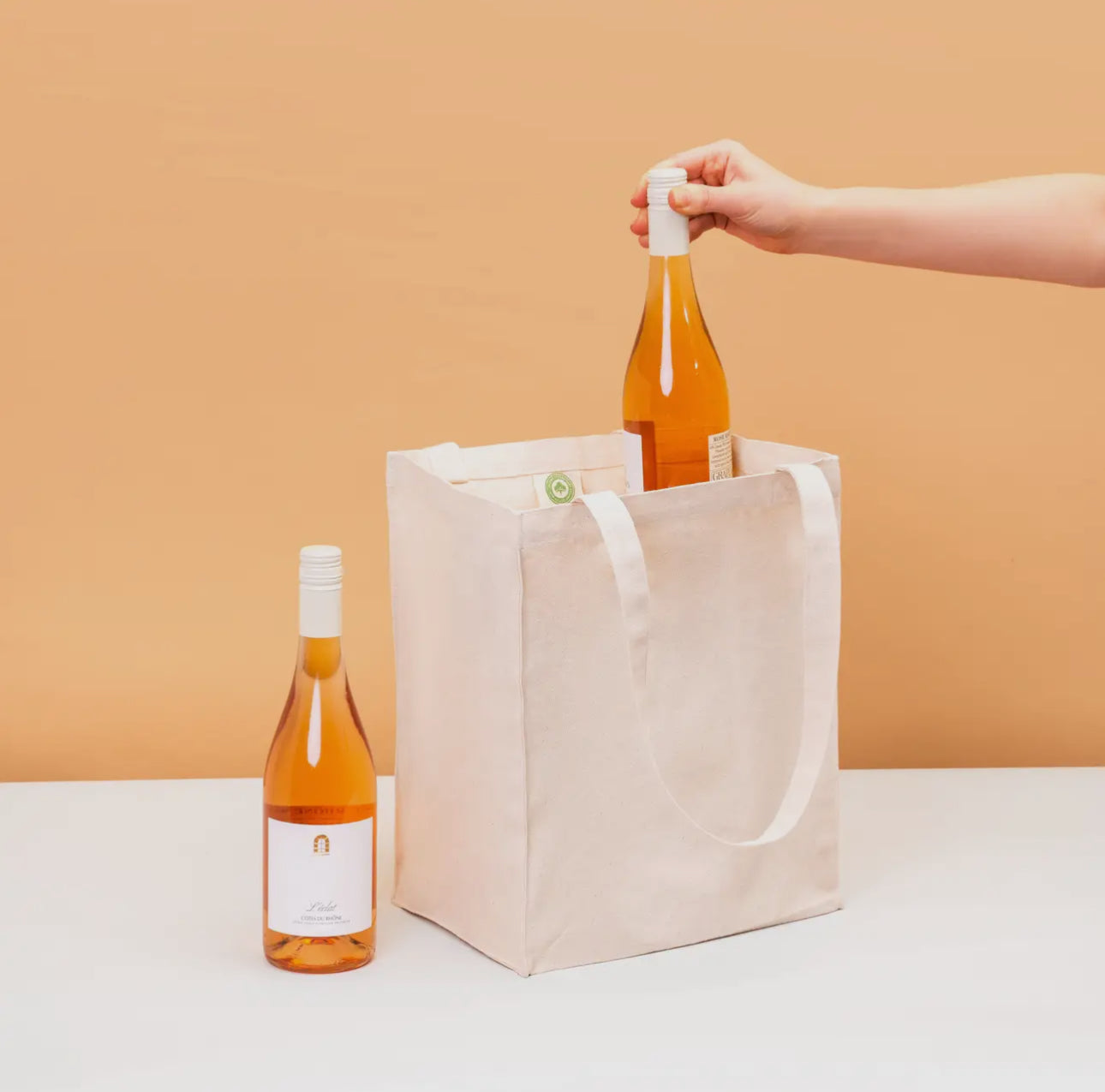 SAUVAGE ZSA™ 100% Cotton Canvas Wine Bag