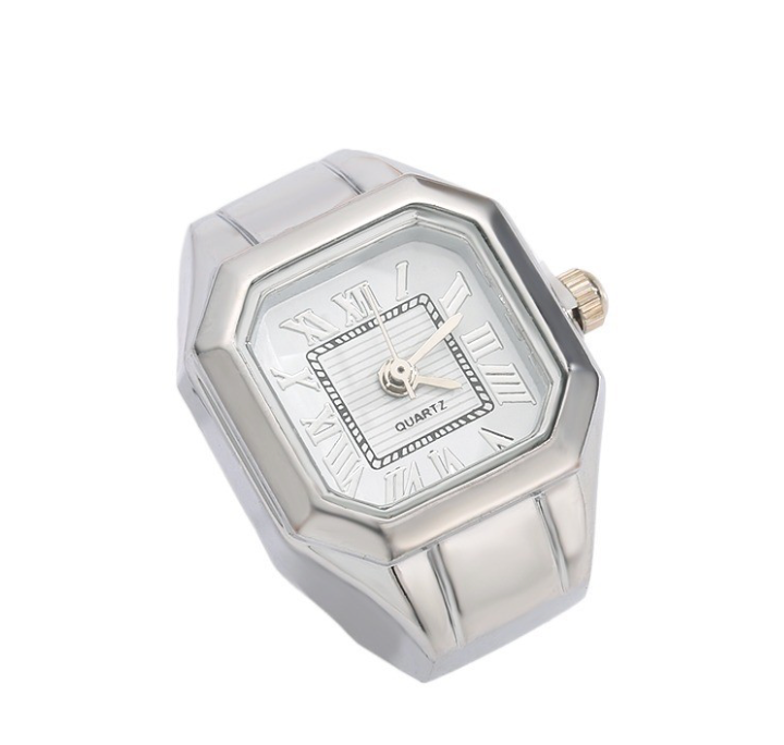 Pascal Watch Ring- Timeless Quartz Stretch Ring with Gift Box 