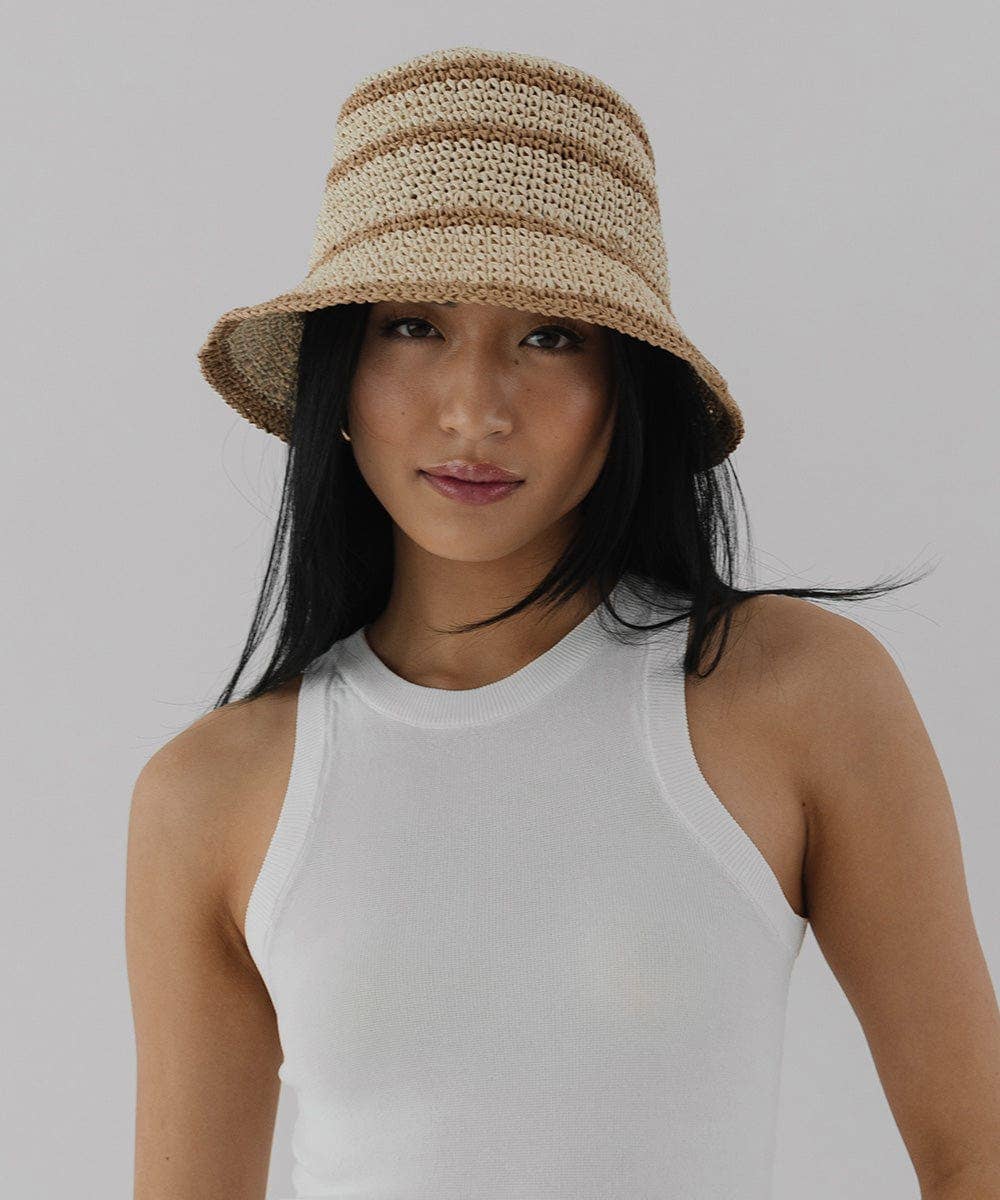 GiGi Pip Sal Crochet Packable Bucket Hat
