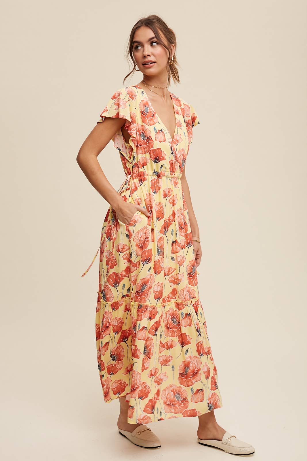 Poppy Floral Tiered Maxi Dress