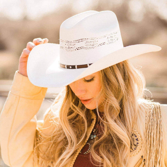 Womens Traditional Straw Cowgirl Hat - SAUVAGE ZSA™