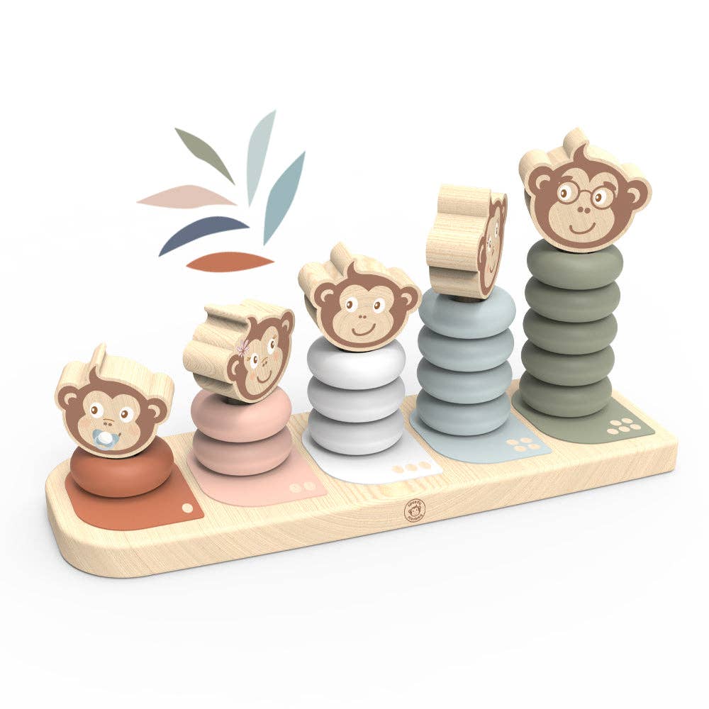 Monkey Family Stacker - Activity Toy