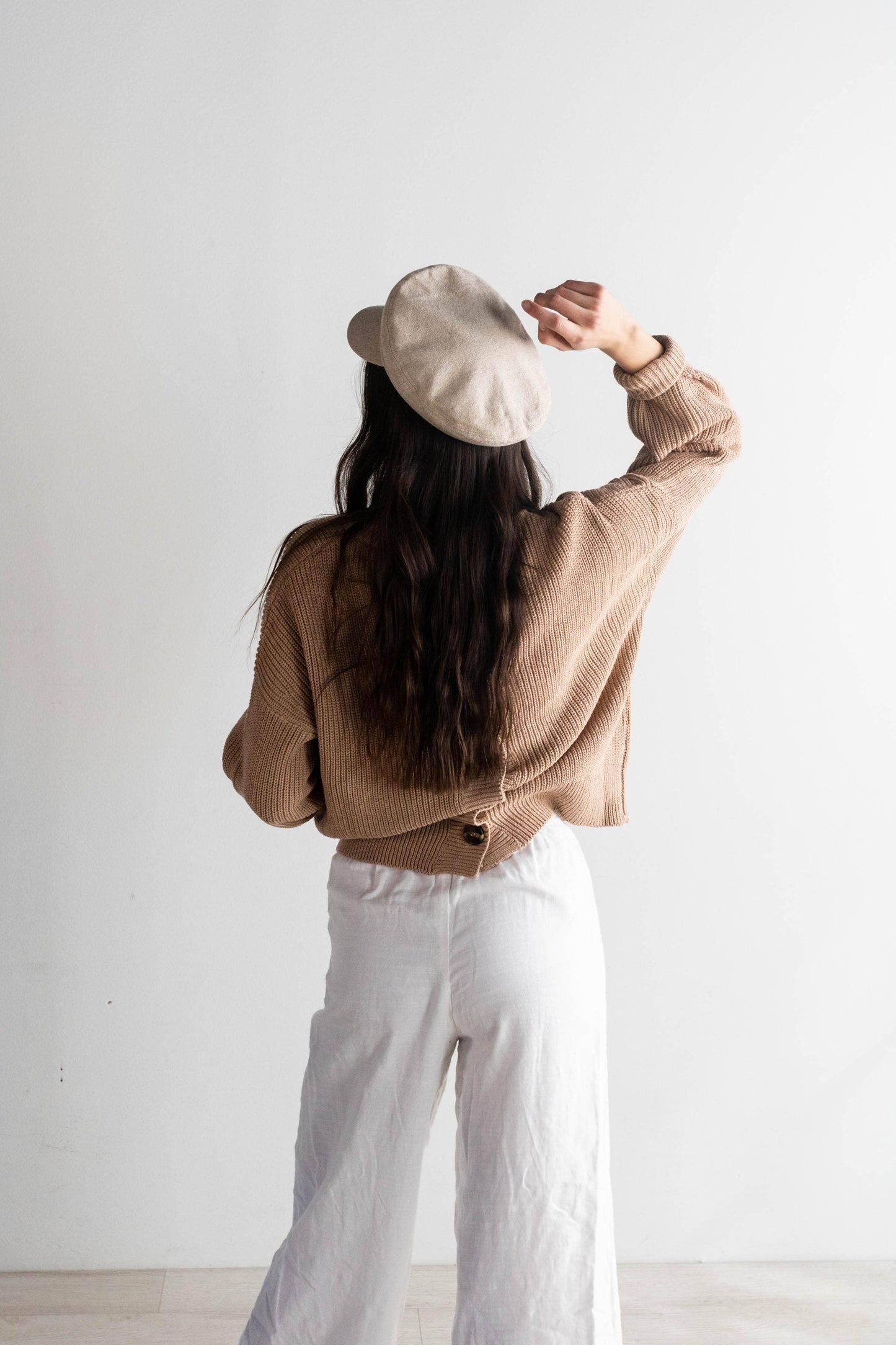 Linen Newsboy Cap by GiGi Pip