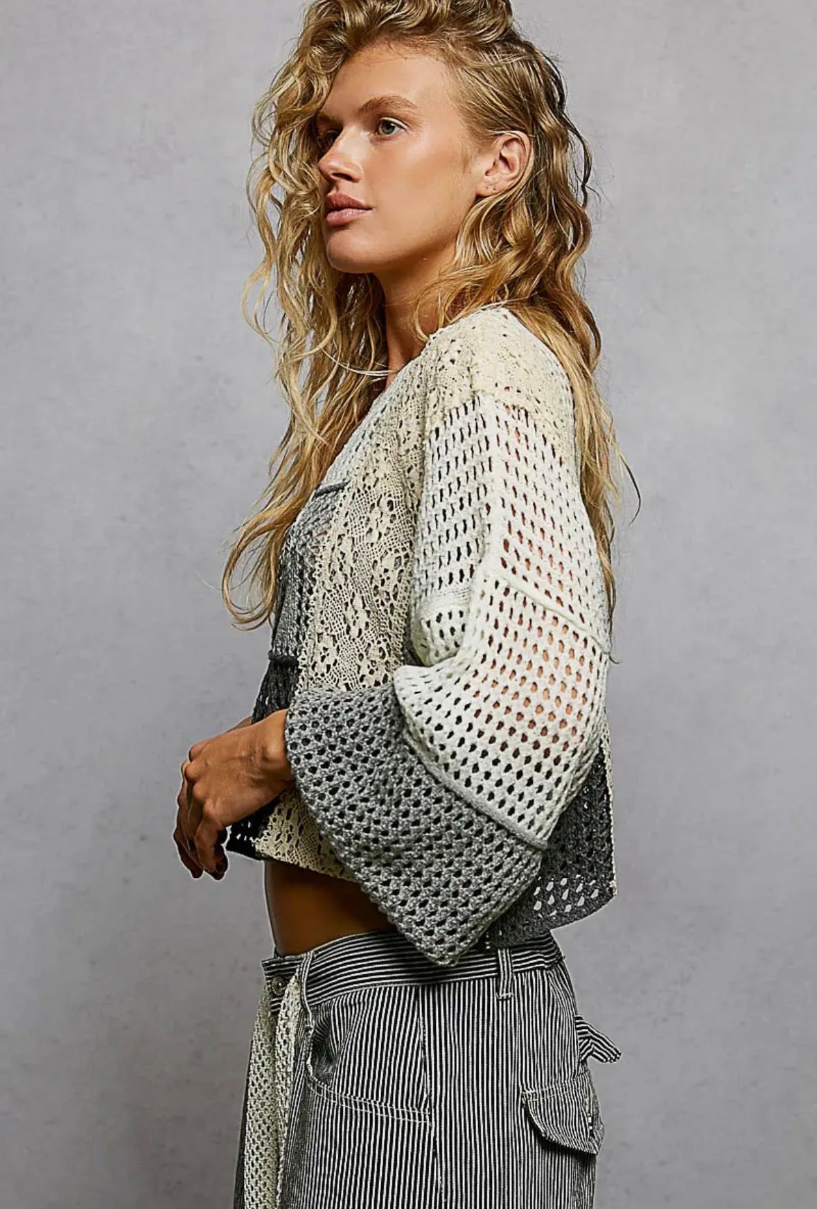 Shell Open Knit Boho Summer Sweater