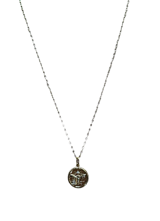 Crystal Bee Pendant Necklace