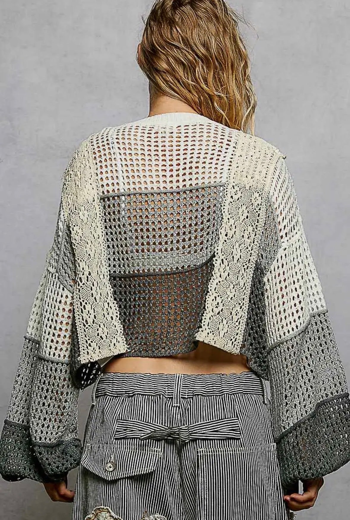 Shell Open Knit Boho Summer Sweater