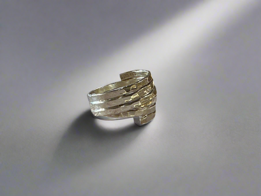 Sterling Silver Handcrafted Ring Size 8