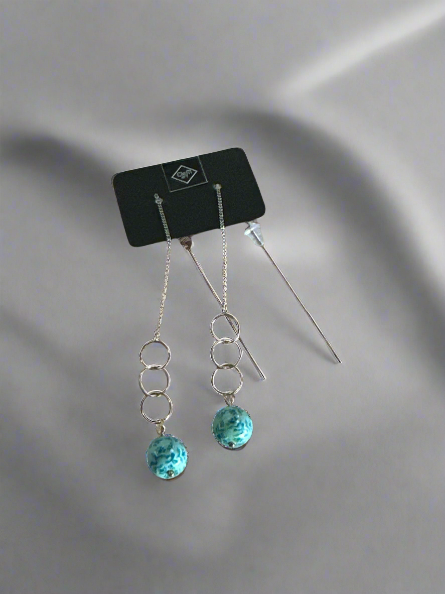 Handcrafted Parisienne Artisan Dangling Earrings