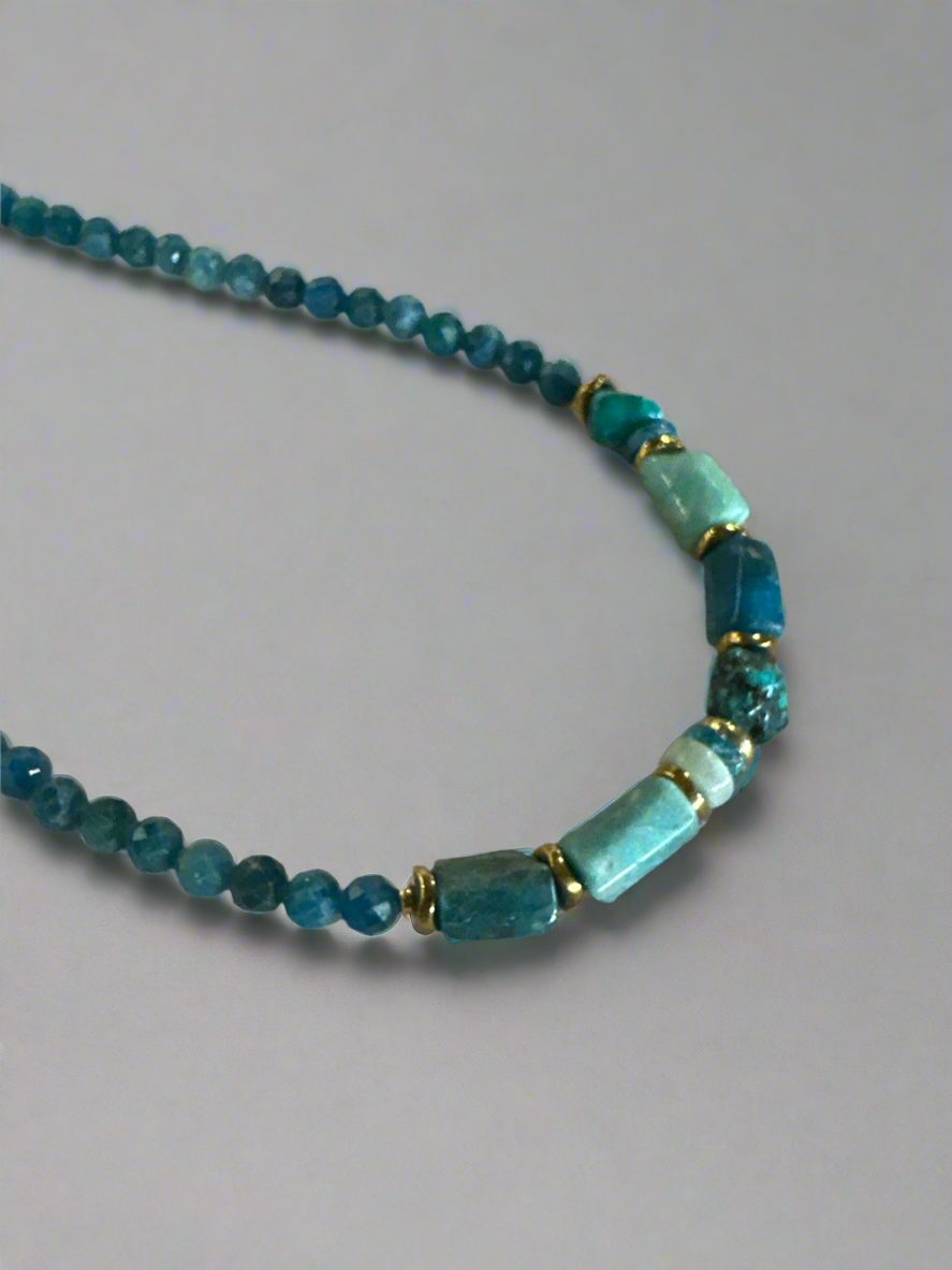 Parisienne Polished Beads Gemstone Necklace