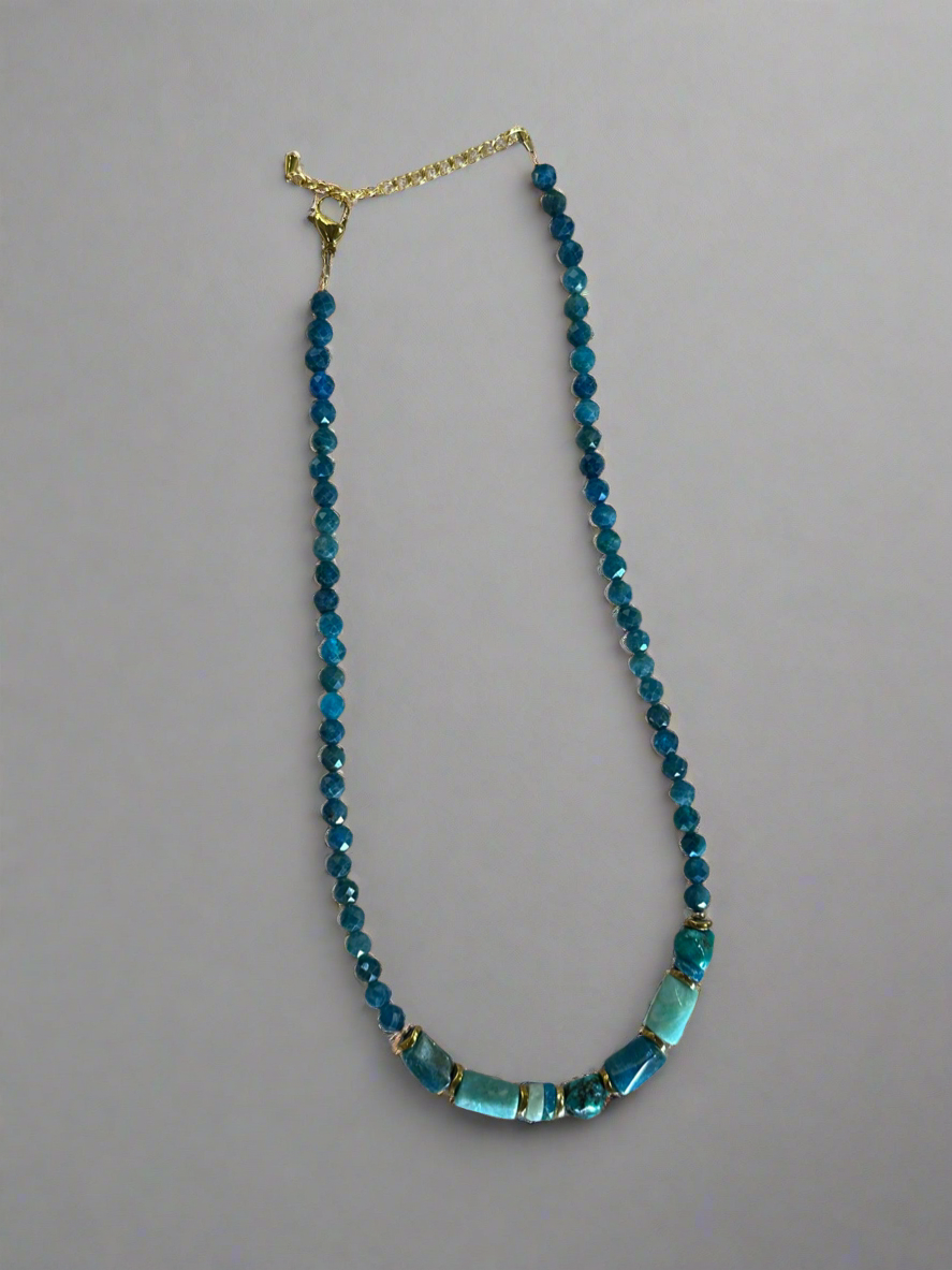 Parisienne Polished Beads Gemstone Necklace