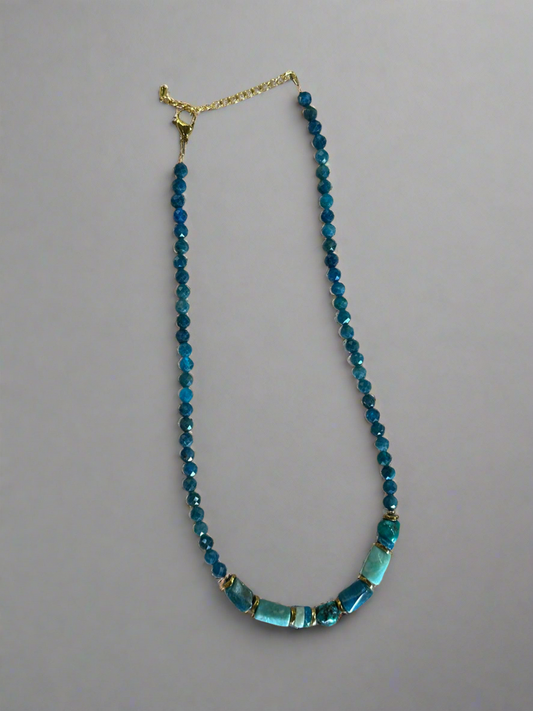 Parisienne Polished Beads Gemstone Necklace