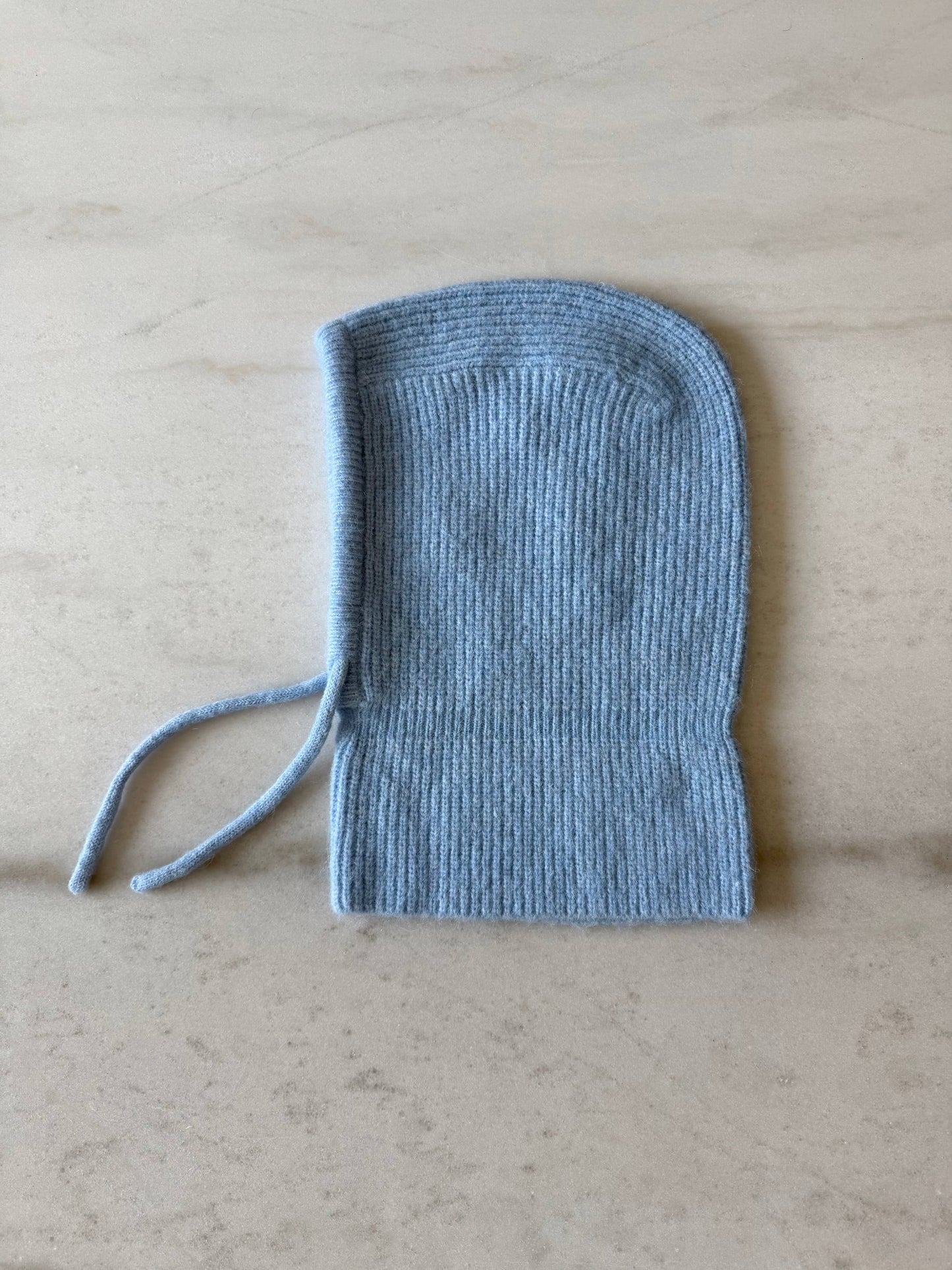 Luxe Knit Blend Balaclava Drawstring Winter Hood