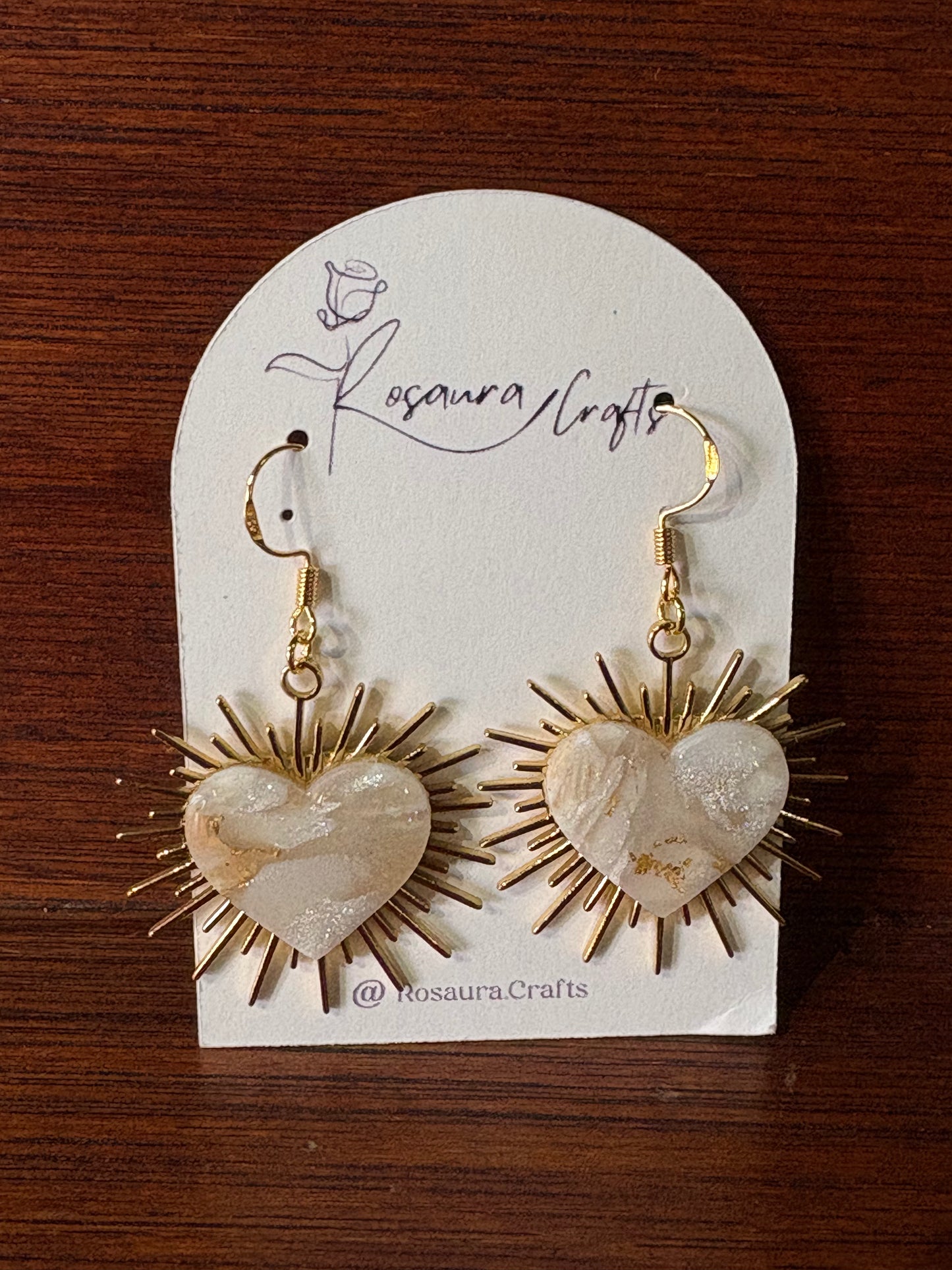 Handcrafted Ethereal Heart Sterling Silver Earrings