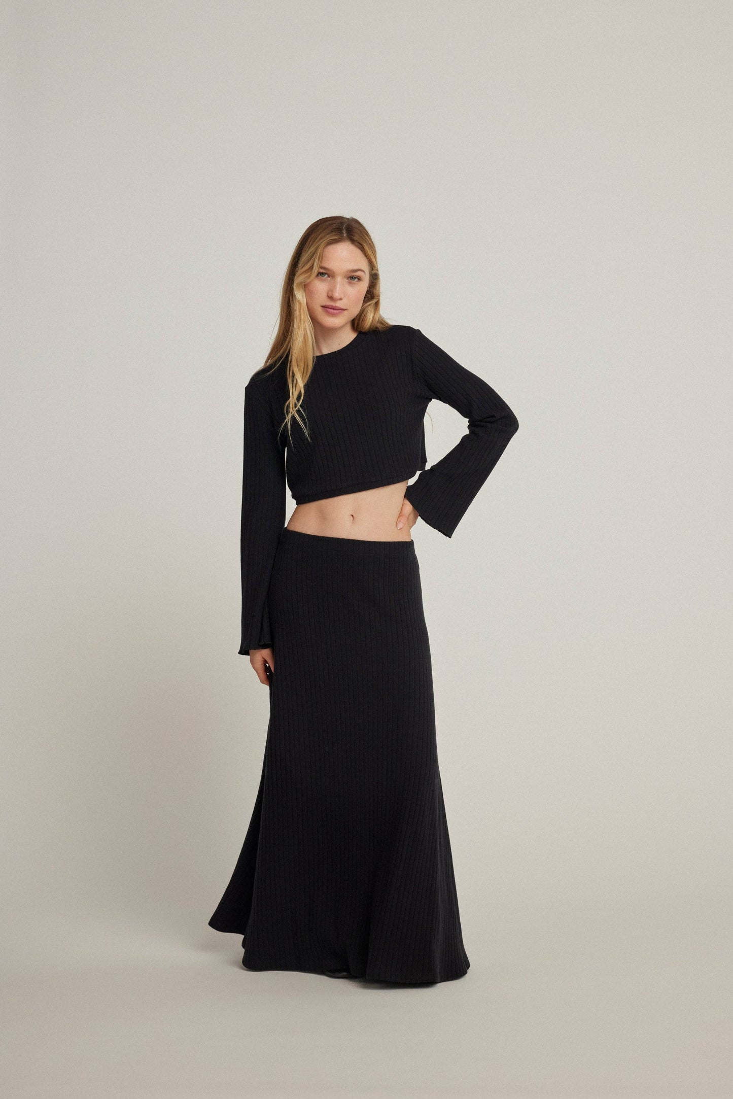 Soft Knit Maxi Skirt