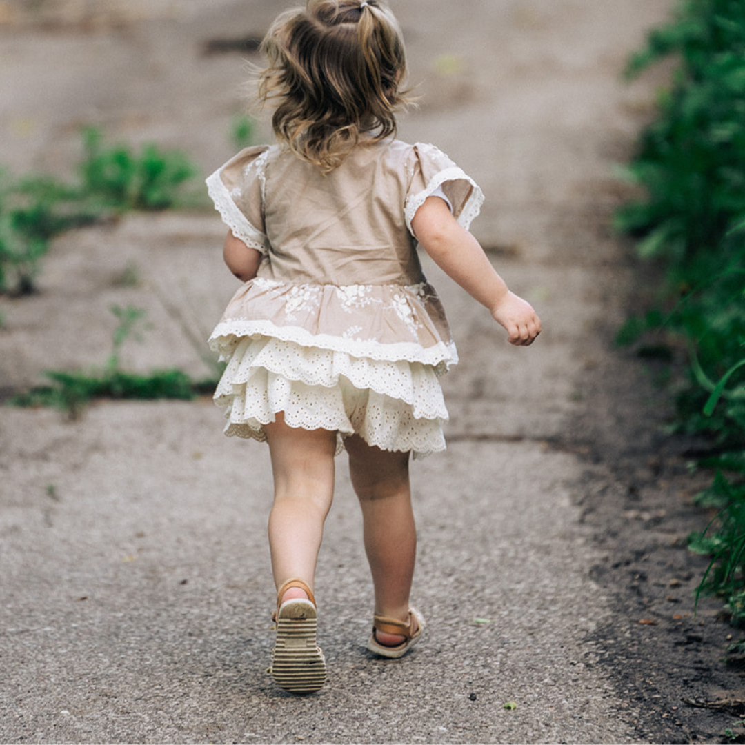 Embroidered Front Tie Cardigan - Child