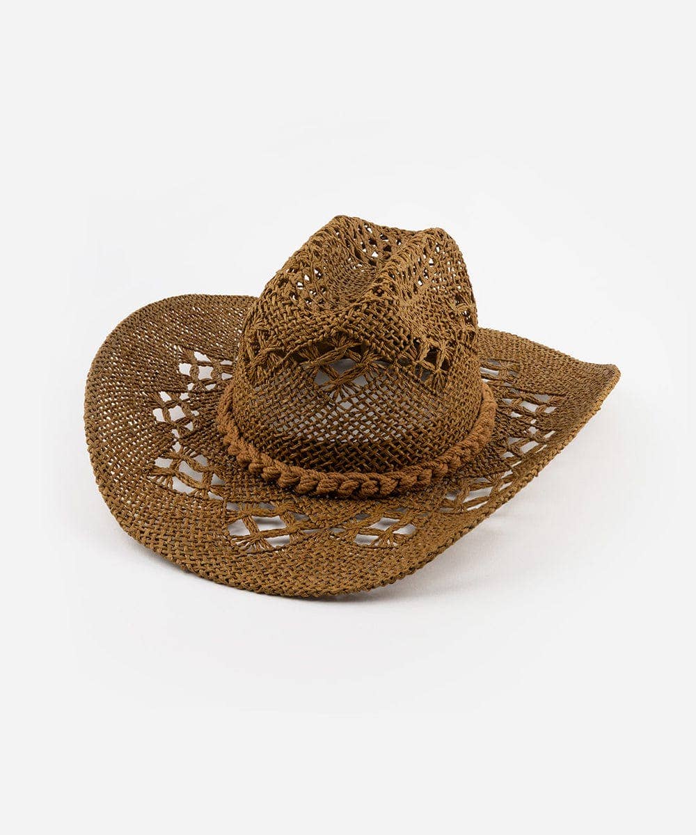 Remy Vented Straw Cowboy Hat by GiGi Pip