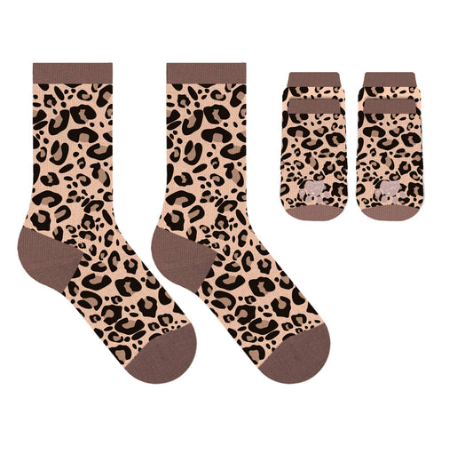 Matching Pet And Owner Fun Socks - Leopard