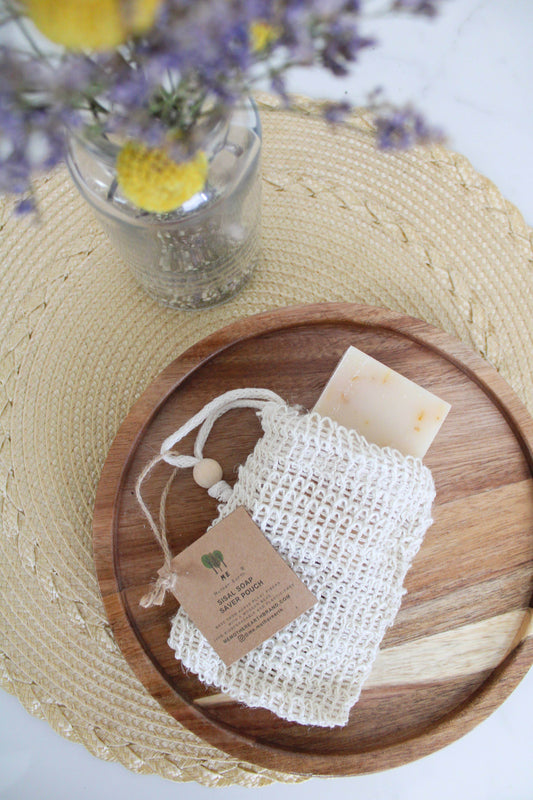 Biodegradable Natural Sisal Soap Saver Pouch | Eco Friendly - SAUVAGE ZSA™