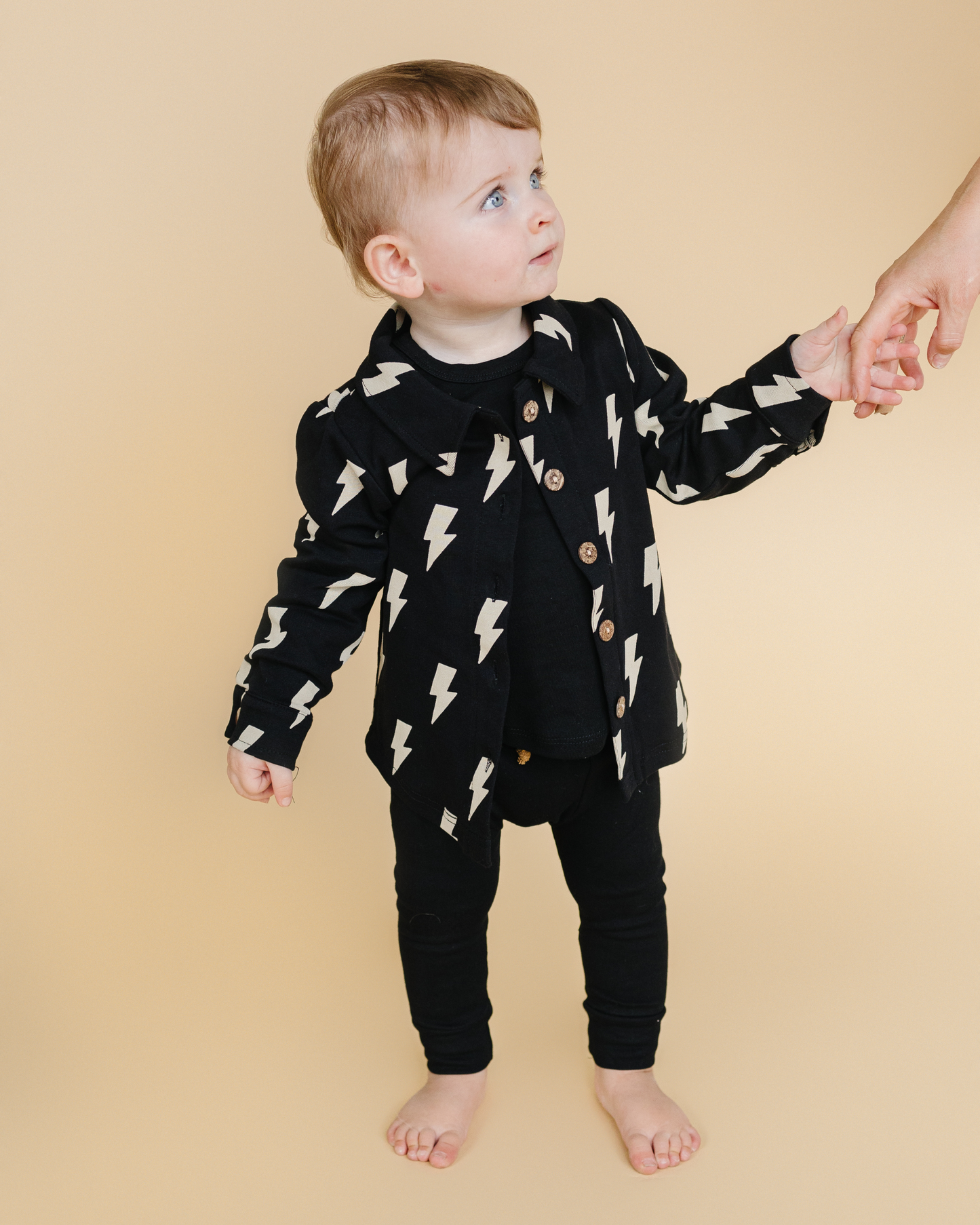 Baby & Kids Cotton Fall Shacket Lightning Bolts