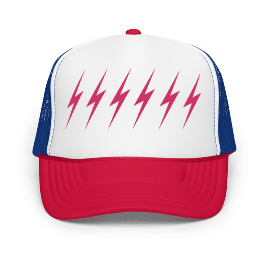 Limited Edition Six Lightning Bolt Foam Americana Trucker Hat