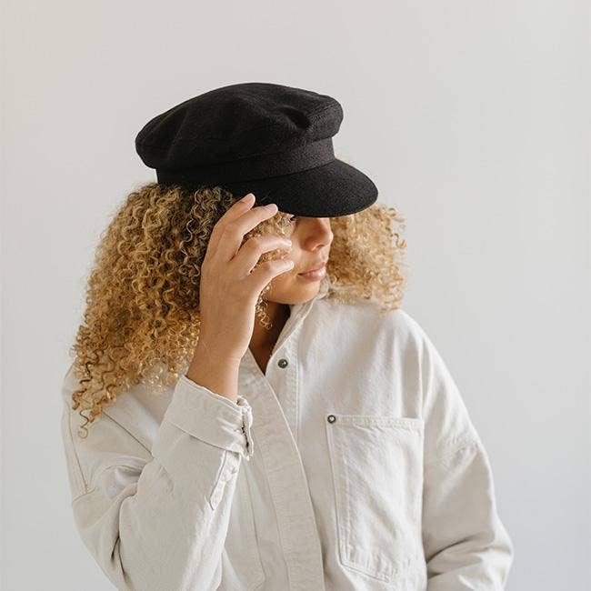 Linen Newsboy Cap by GiGi Pip