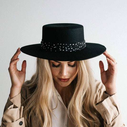 Teardrop Polkadot Fabric Hat Band