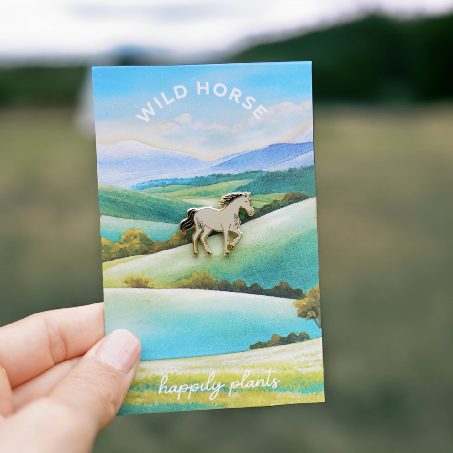 Horse Lapel & Hat Pin - Wild Horse & Equestrian Animal Gift