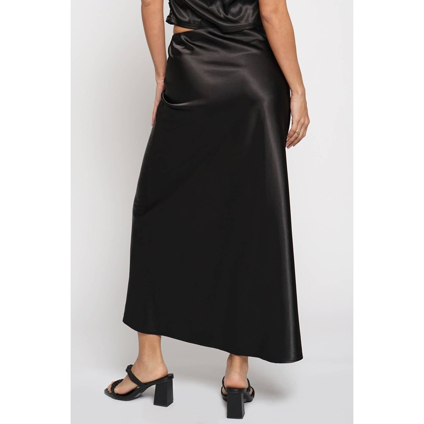 Timeless Satin Bias Maxi Skirt
