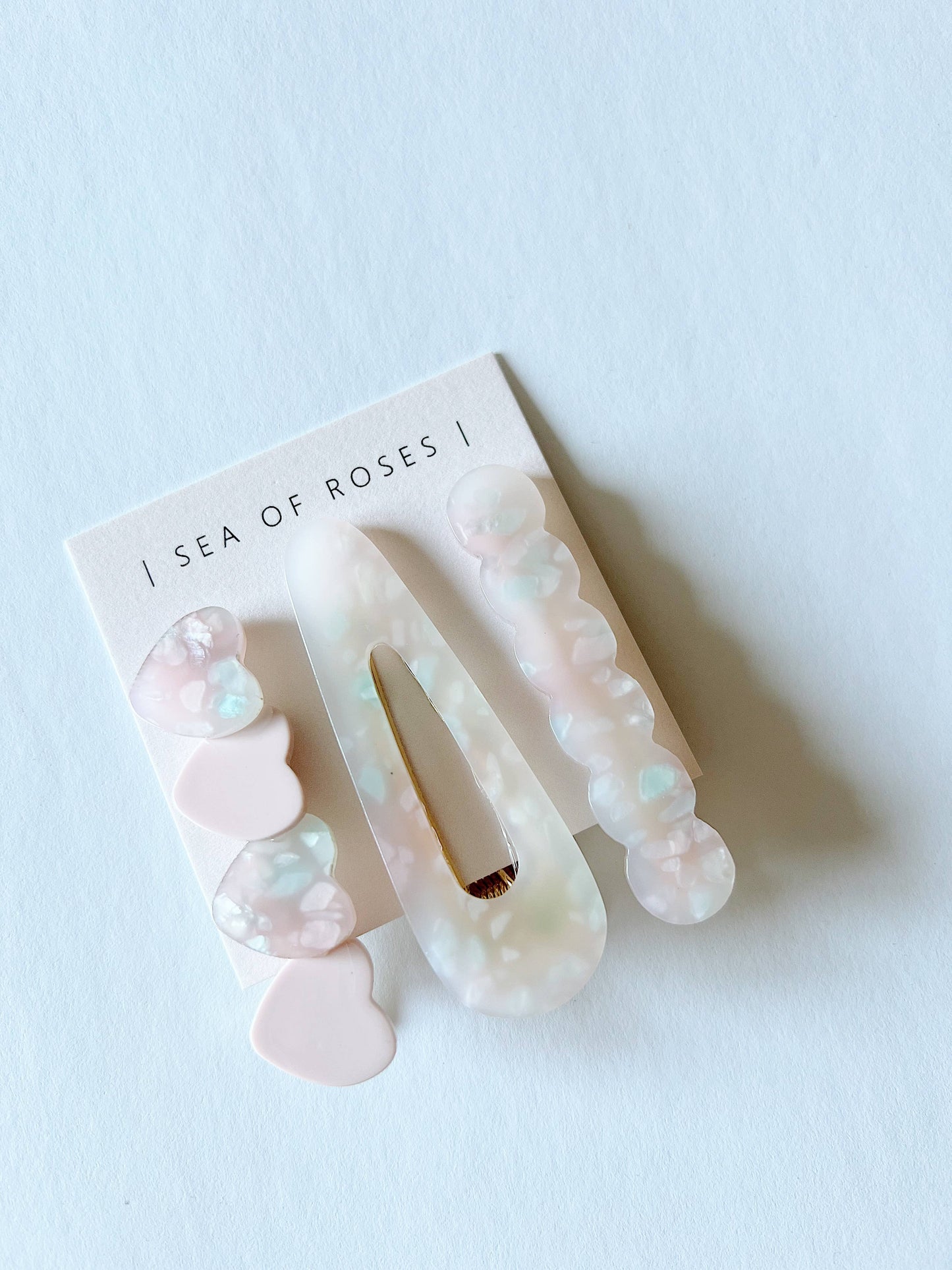 Heart Hair Clip Set