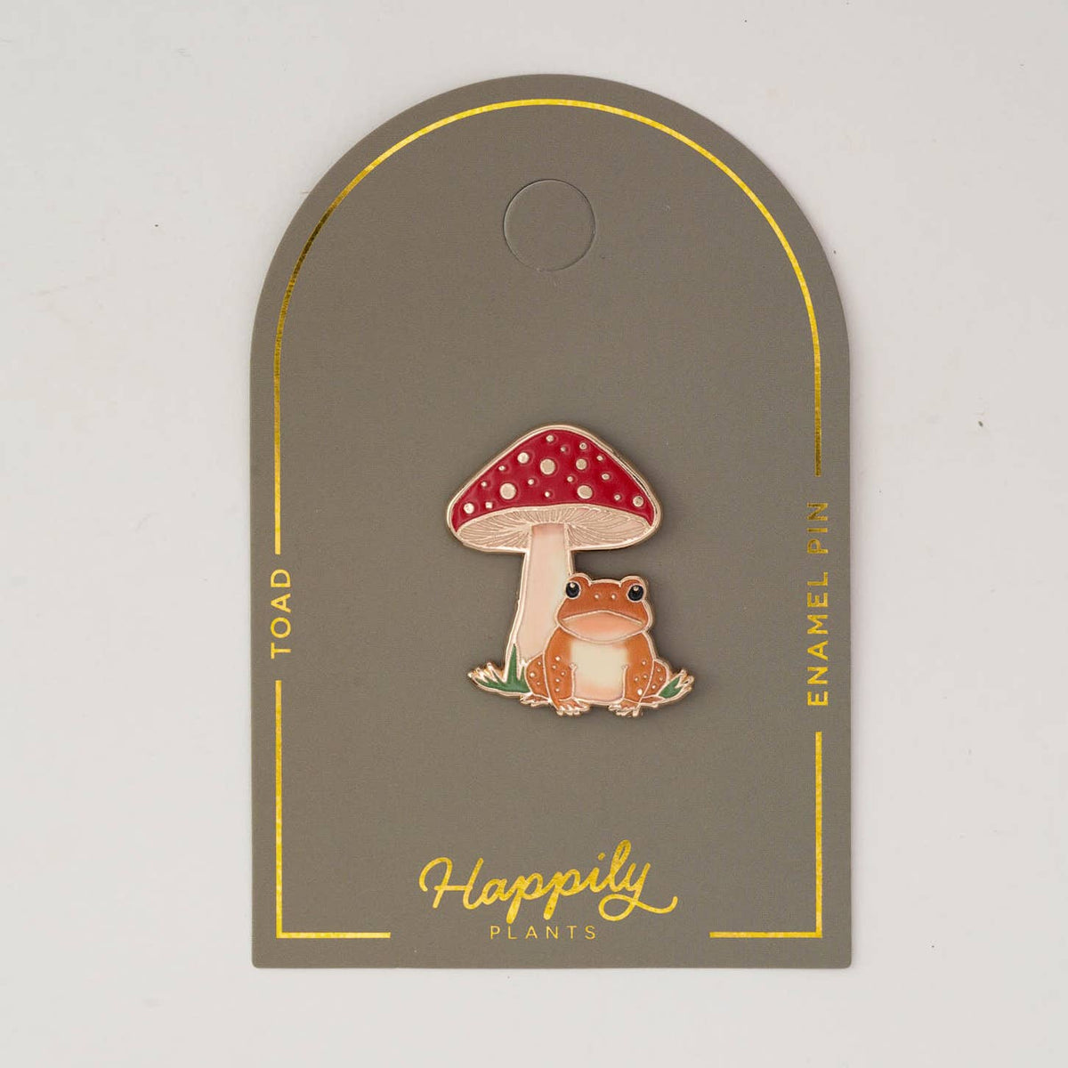 Toad & Mushroom Pin, Nature Gifts