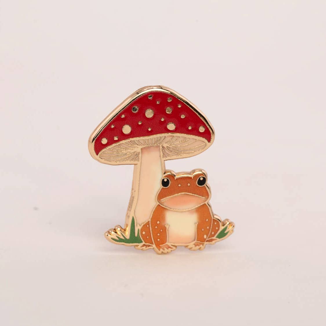 Toad & Mushroom Pin, Nature Gifts