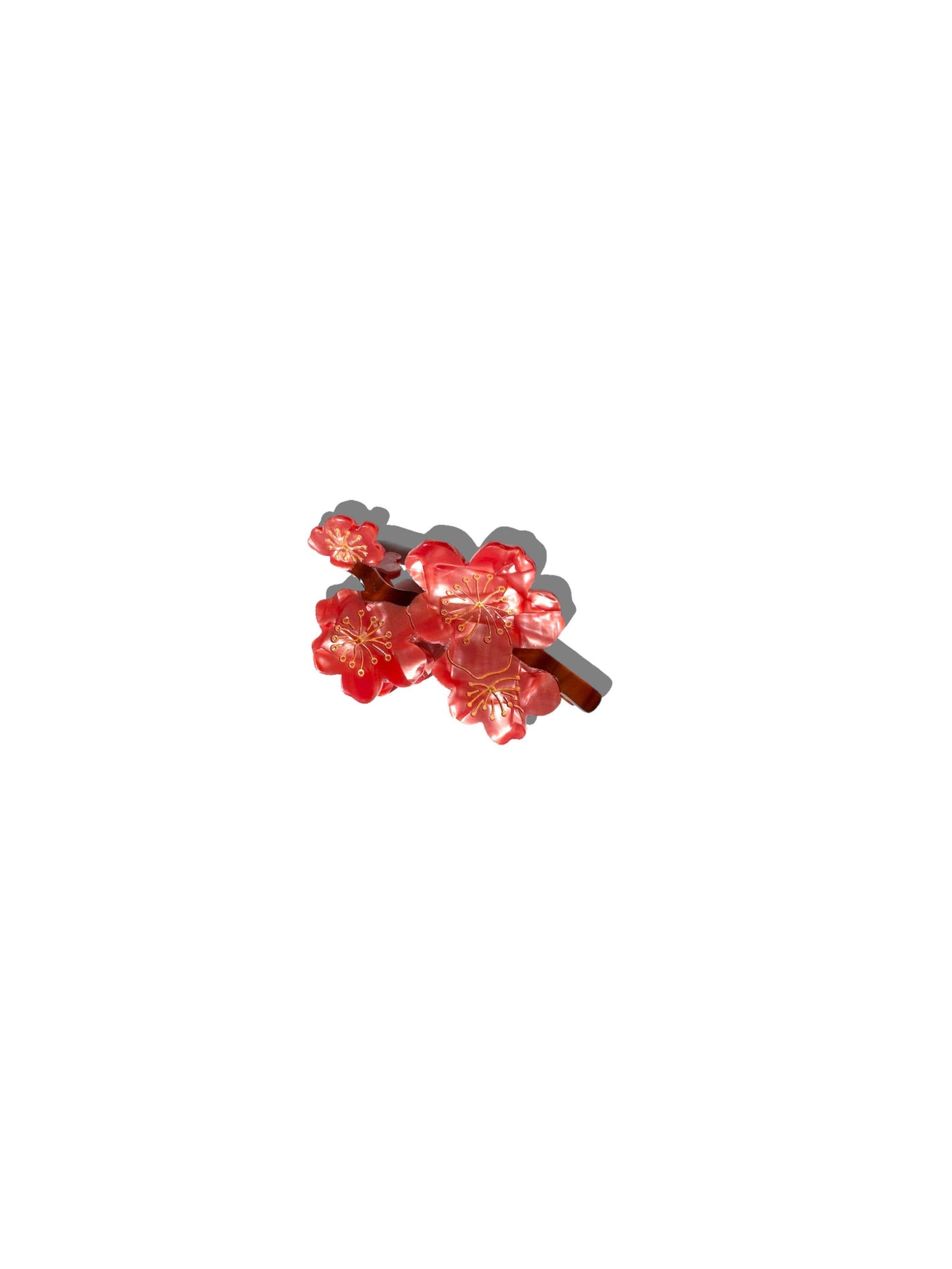 Hand-painted Cherry Blossoms Flower Claw Hair Clip | Eco