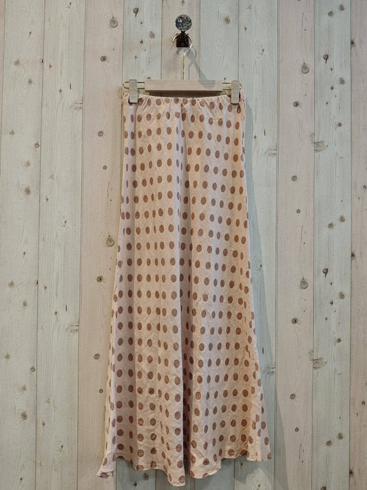 Italian Linen Polka Dot Skirt