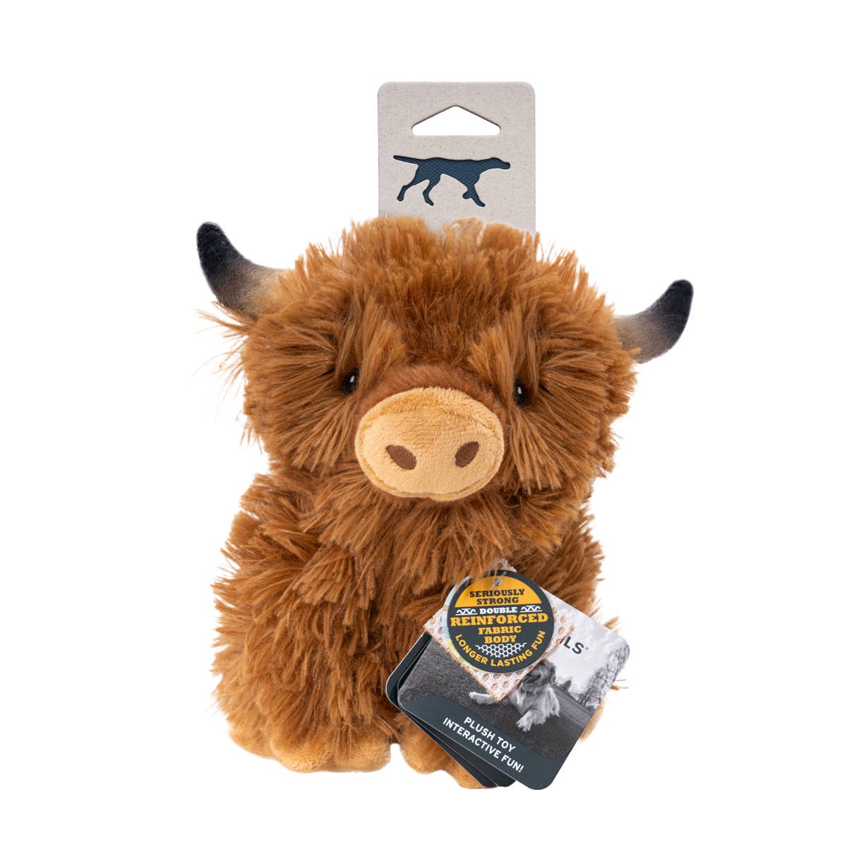 Highland Cow Squeaker Dog Toy