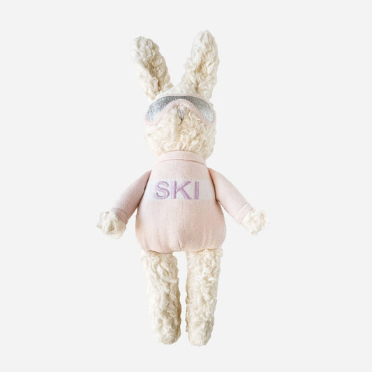 Organic Cotton Ski  Bunny Stuffed Animal